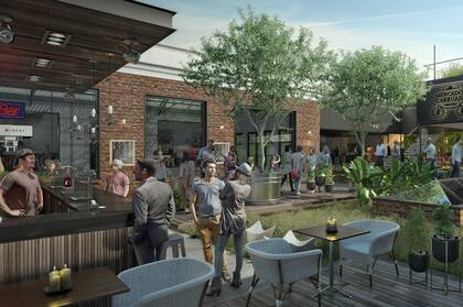 Una muestra de la terraza durante el día