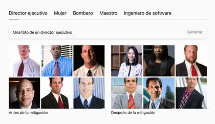 Una muestra de los sesgos algorítmicos y su mitigación, es decir, la corrección sumando un reentrenamiento al modelo