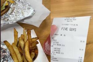 Compartió en redes la “insólita” suma que gastó por dos hamburguesas y se convirtió en viral