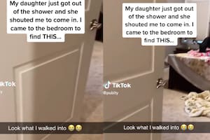 Su hija la llamó desde el cuarto y cuando llegó se encontró con una escena insólita