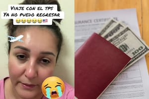 Una mujer oriunda de El Salvador relató en un video que no la dejan regresar a Estados Unidos