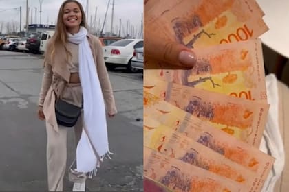 Una mujer oriunda de los Estados Unidos, mostró todo lo que se compró en Argentina al convertir sus dólares americanos en pesos