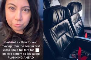 Se negó a cederle su asiento de avión a una familia y generó un debate en TikTok