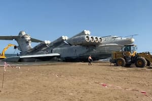 Ekranoplano: el monstruoso avión soviético abandonado en la playa