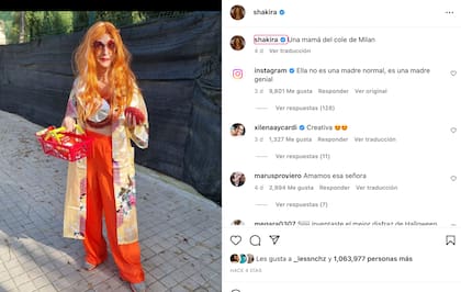 Una mujer se vistió para Halloween con inspiración en Shakira
