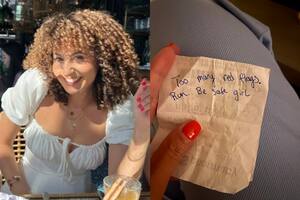 Una mujer tuvo su primera cita y un extraño le alertó que debía correr, consideró que estaba en peligro