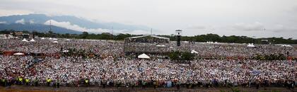 Una multitud fue a escuchar el sermón del papa Francisco en Villavicencio