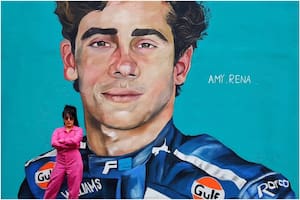 Una muralista pintó el rostro de Franco Colapinto y revolucionó las redes