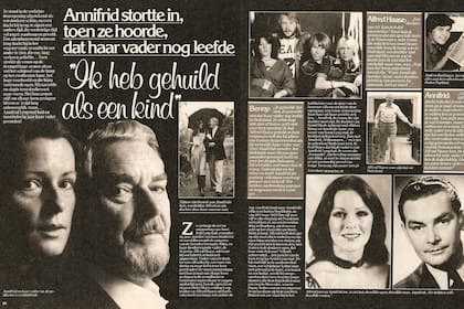 Una nota a doble página de la revista holandea Pop con la historia del encuentro entre Frida y su padre, el ex soldado nazi Alfred Haase