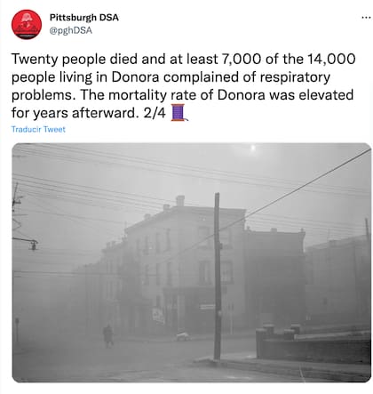 Una nube de “neblina” aterrorizó a los habitantes; en realidad era contaminación