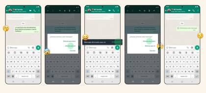 Una nueva característica de WhatsApp permite recuperar un mensaje borrado hasta 5 segundos después de haberlo eliminado
