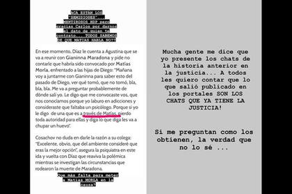 Una nueva charla entre los profesionales que cuidaron la salud de Diego hizo estallar de furia a Dalma Maradona