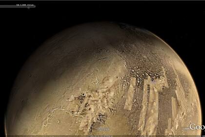 Una nueva función de la aplicación permite explorar la superficie de Marte