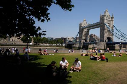 Una ola de calor azota Londres, el lunes 18 de julio de 2022.