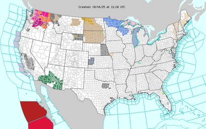 Una ola de calor tardía persistirá en el Noroeste del Pacífico con temperaturas entre 95-105°F (35-40°C) y posibilidad de batir récords en Oregón, Washington e Idaho
