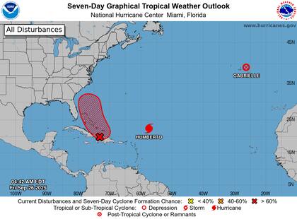 Una onda tropical cerca de Haití, República Dominicana y las islas Turcas y Caicos tiene un 80% de probabilidad de convertirse en depresión tropical en 48 horas y 90% en siete días