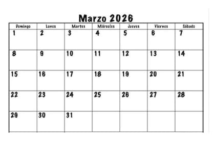 Una opción para fijar fechas de marzo