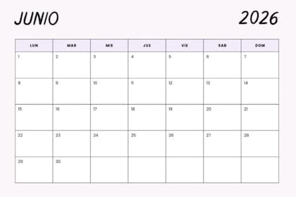 Una opción para imprimir el calendario de junio