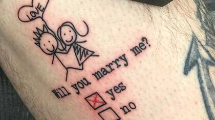 Una original propuesta de matrimonio, sin dudas