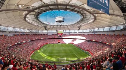 Una panorámica del BC Place, en Vancouver