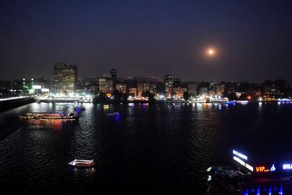 Una panorámica en El Cairo, Egipto