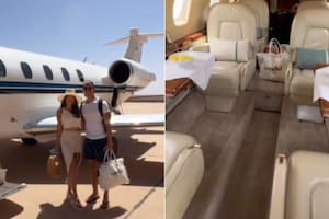 Mostraron cómo es viajar en su jet privado por 30.000 libras y sus seguidores repudiaron un detalle