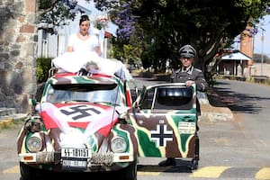Una pareja se casó con temática nazi y desató la polémica