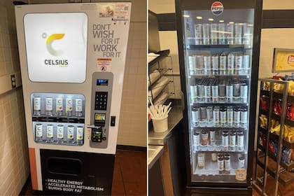 Una pausa energética en medio del trabajo: la máquina expendedora del Capitolio siempre lista para recargar fuerzas a todos (Foto X @victoriaregisk)