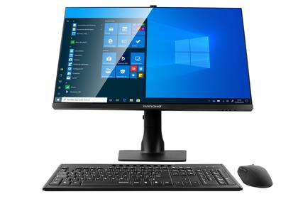 Una PC todo-en-uno Banghó AIO Lite, disponible con versiones que incluyen pantallas de 24 y 27 pulgadas