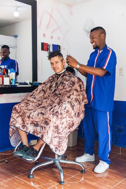 Una peluquería local.