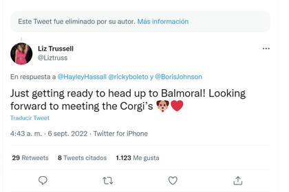 Una periodista de la BBC etiquetó a Liz Trussell en lugar de a Liz Truss para hablar de una visita de la primera ministra a la reina Isabel y la tuitera se lo tomó a la broma