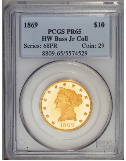 Una pieza calificada como PR65 se vendió en Heritage Auctions por US$80.500