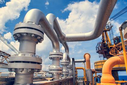 Una planta de explotación de petróleo offshore.