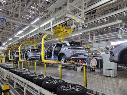 Una planta de la automotriz china BYD