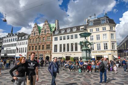 Una plaza de Copenaghe