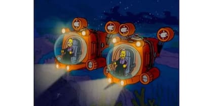 Los Simpson predijeron la implosión del OceanGate. Captura: Los Simpson