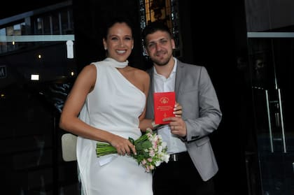 Una postal de la boda de Barbie Vélez y Lucas Rodríguez (Foto: Gerardo Viercovich/LA NACION)