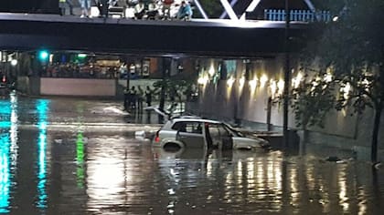 Una postal de la inundación en Tucumán