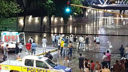 Una postal de la inundación en Tucumán