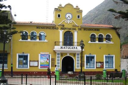 Una postal de la localidad de Matucana, localidad peruana próxima al lugar donde fusilaron a Manuel Prudán y Domingo Millán