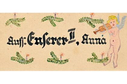 Una postal de Navidad para la guardia de las SS Anna Enserer