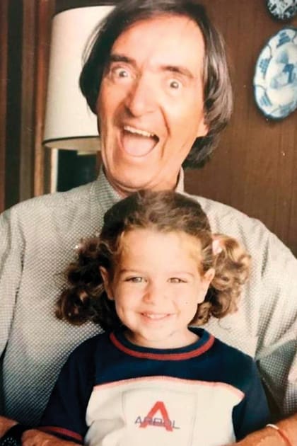 Una postal de su infancia con el entrañable y querido actor.