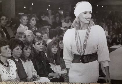 Una postal de sus años dorados en el modelaje