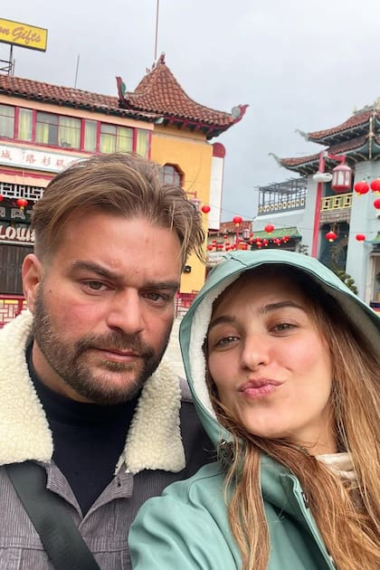 Una postal de sus vacaciones en Los Ángeles con Davi Lacerda, su novio.