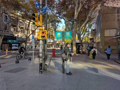 Una postal del centro de la ciudad de Mendoza (Foto: LA NACION/Marcelo Agui)