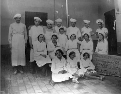 Una postal histórica de los principios de la heladería