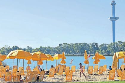 Una postal que se repetirá en los próximos días en el parque Indoamericano