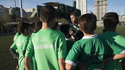 Una práctica con los jóvenes de Ferro