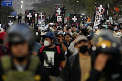 Una protesta contra la inseguridad en Lima, en octubre pasado (Archivo)