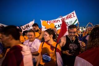 En Paraguay, ollas y huevos podridos para una cruzada contra los corruptos